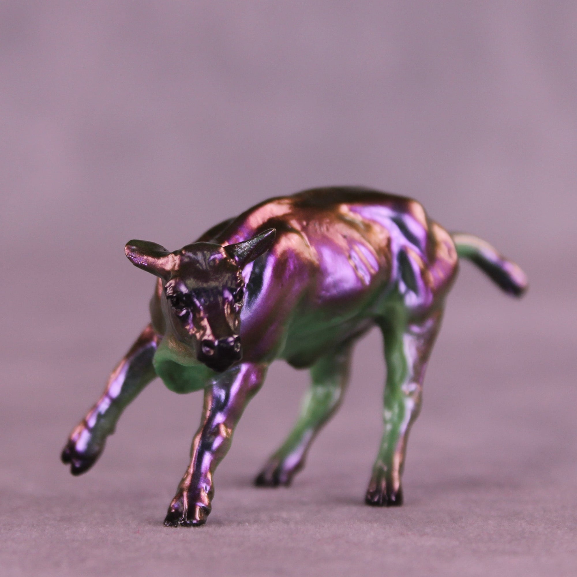 Mythical OOAK Chip Cow by Erin Corbett HS25