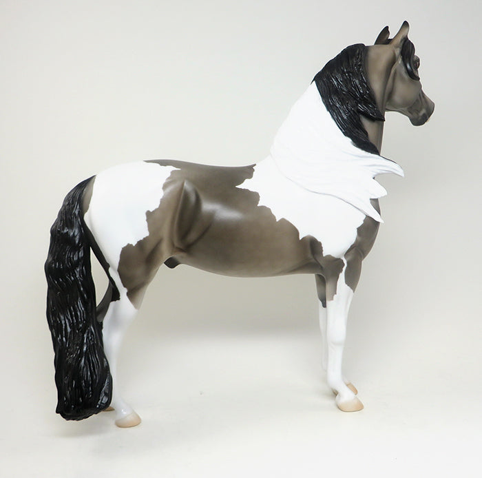 NOT TO FAST-LE-4 DAPPLE GREY PAINT MORGAN MODEL HORSE 4/21