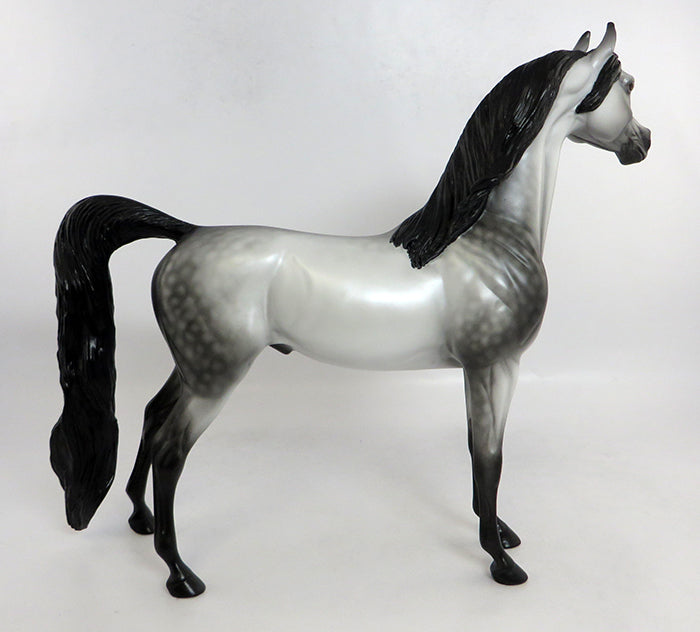 NOTHING COMPARES-OOAK DAPPLE GREY ARABIAN MODEL HORSE 2/5