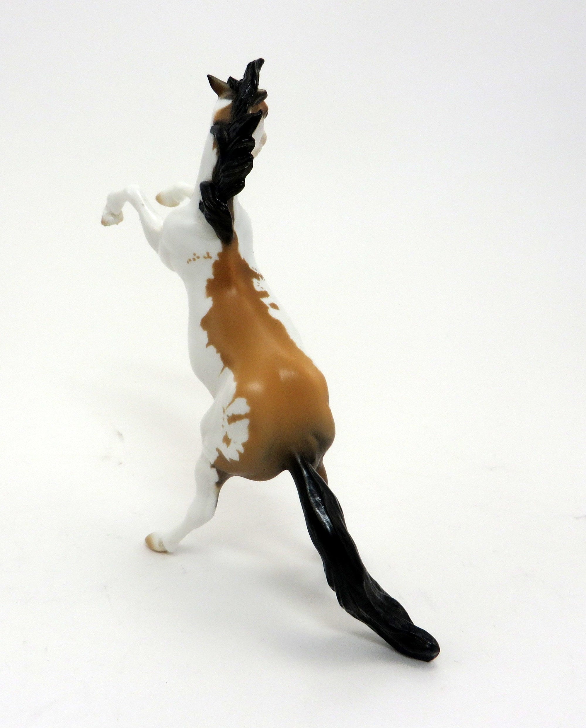 SUGAR BABIE - OOAK Buckskin Rearing Chips Paint Model Horse - 9/22