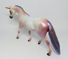nyx~ooak multi colored pony unicorn model horse eq 2017
