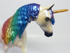 nyx~ooak multi colored pony unicorn model horse eq 2017