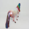 nyx~ooak multi colored pony unicorn model horse eq 2017
