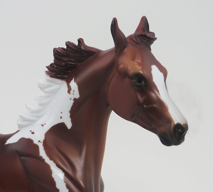SKU - OOAK CHESTNUT PAINT YEARLING MODEL HORSE - 9/18
