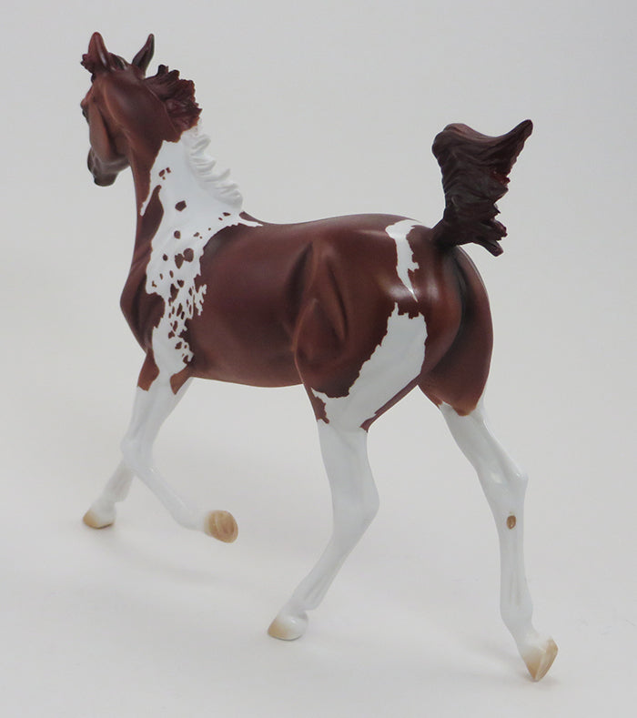 SKU - OOAK CHESTNUT PAINT YEARLING MODEL HORSE - 9/18