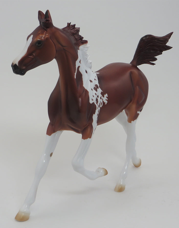 SKU - OOAK CHESTNUT PAINT YEARLING MODEL HORSE - 9/18