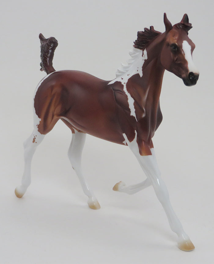 SKU - OOAK CHESTNUT PAINT YEARLING MODEL HORSE - 9/18