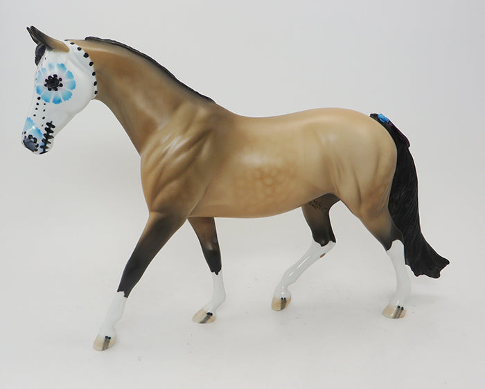 Fiesta -- OOAK Buckskin Stock Horse Sugar Skull Mare 9/17