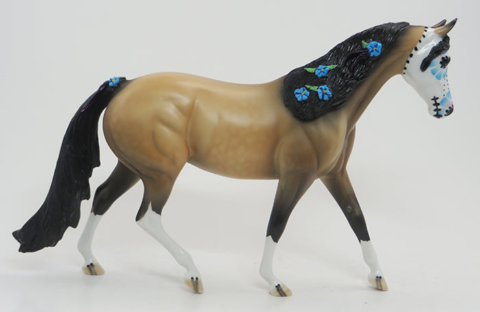 Fiesta -- OOAK Buckskin Stock Horse Sugar Skull Mare 9/17