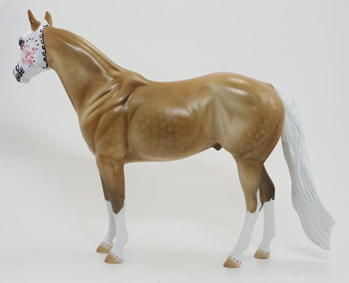 Eduardo -- OOAK-Palomino Stock Horse Sugar Skull 9/17