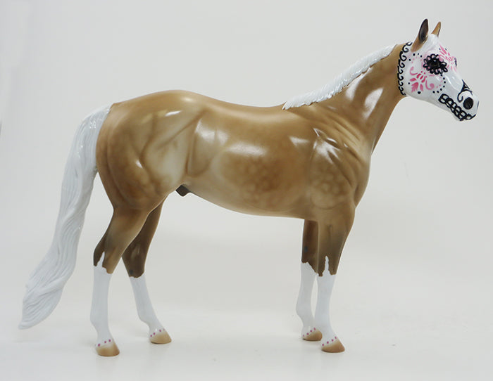 Eduardo -- OOAK-Palomino Stock Horse Sugar Skull 9/17
