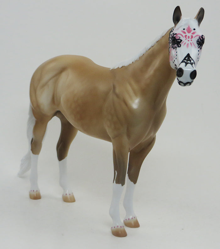 Eduardo -- OOAK-Palomino Stock Horse Sugar Skull 9/17