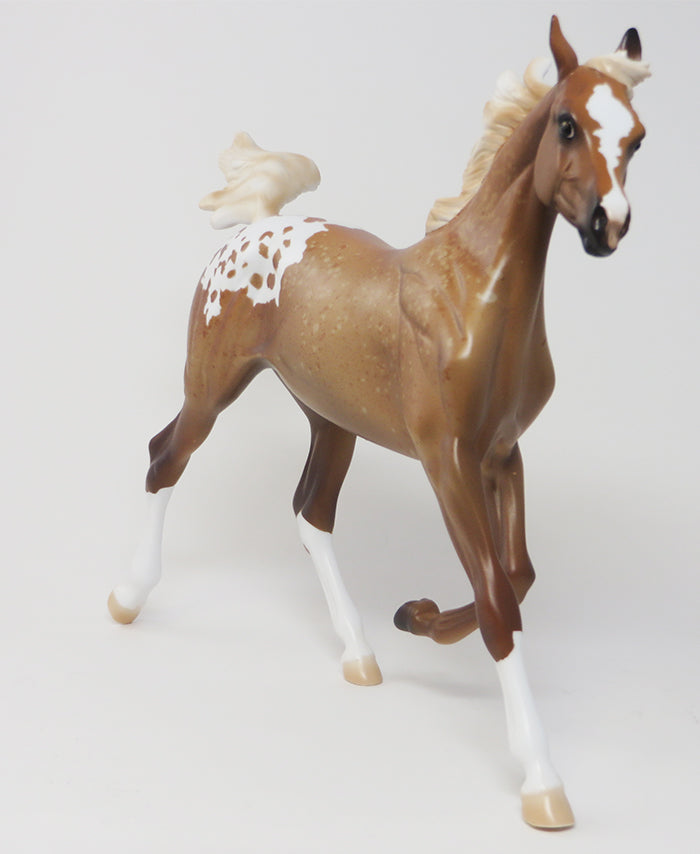 BEWITCHED - OOAK LIGHT CHESTNUT APPALOOSA MODEL HORSE - 9/18