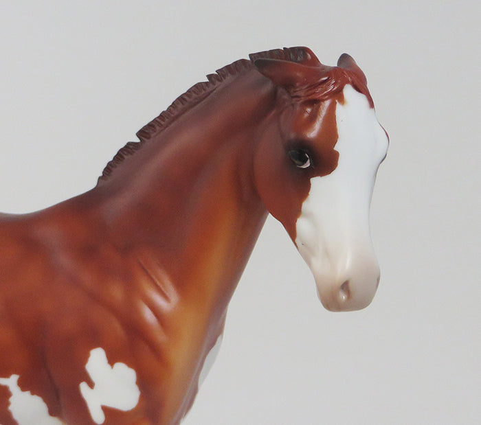 WITCHY - OOAK SORREL CHESTNUT PAINT MODEL HORSE - 9/18
