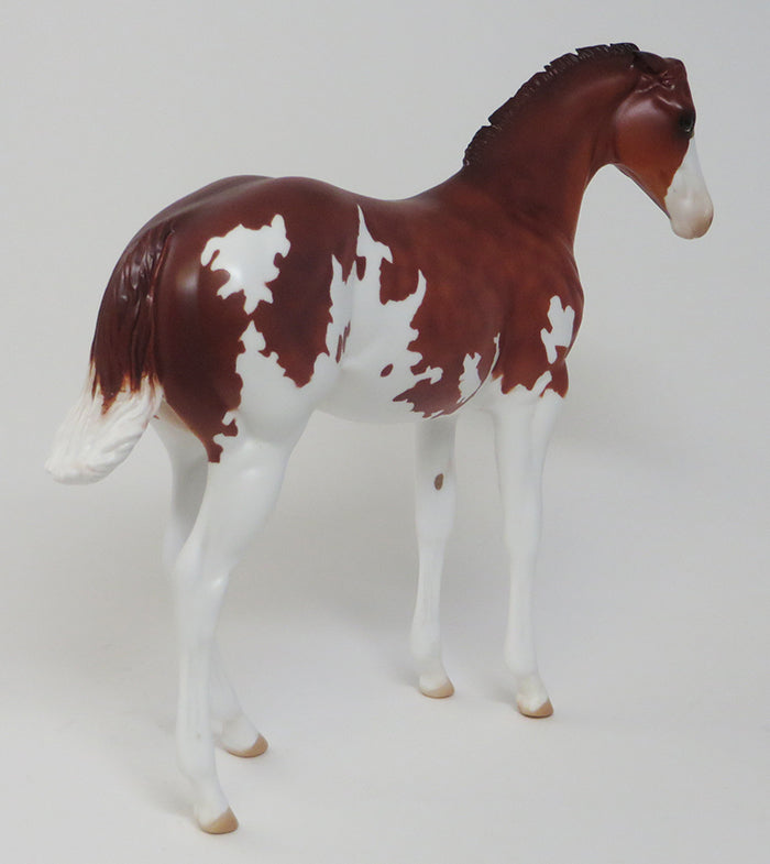 WITCHY - OOAK SORREL CHESTNUT PAINT MODEL HORSE - 9/18