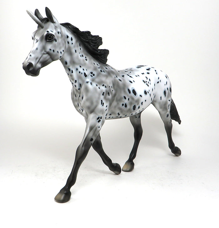 CANDY - OOAK APPALOOSA UNICORN MODEL HORSE - 10/30