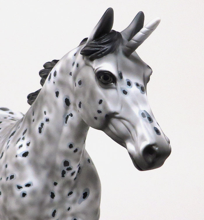 CANDY - OOAK APPALOOSA UNICORN MODEL HORSE - 10/30