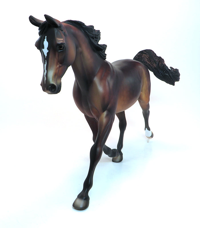 GRETSKY - OOAK DAPPLE BAY PALOUSE MODEL HORSE - 1/28