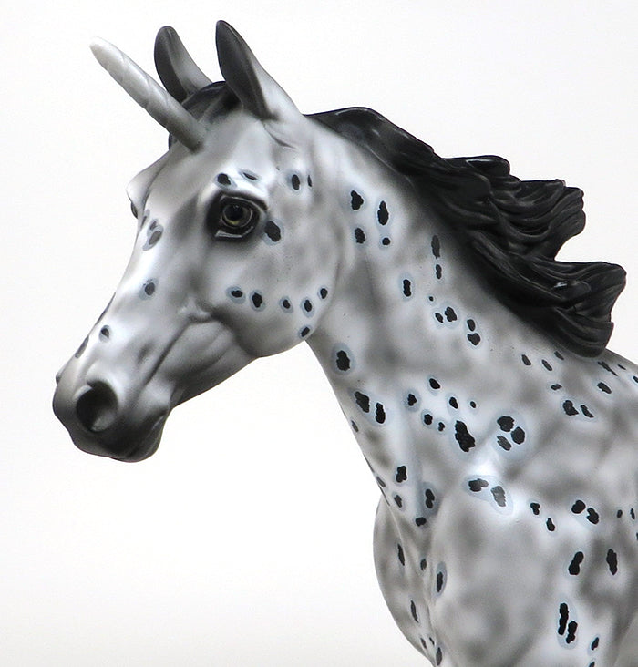 CANDY - OOAK APPALOOSA UNICORN MODEL HORSE - 10/30