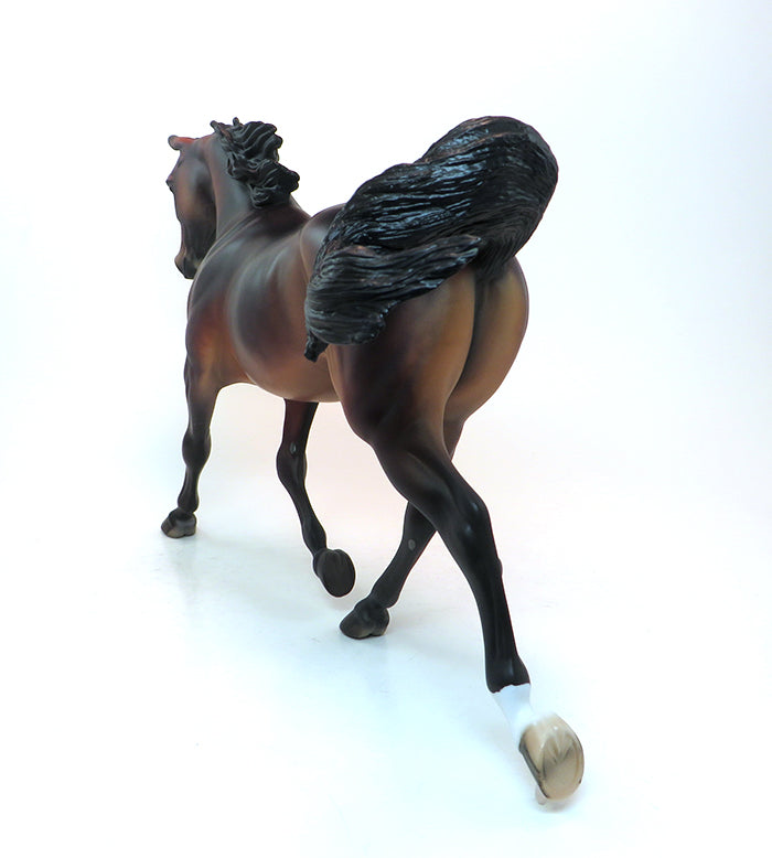 GRETSKY - OOAK DAPPLE BAY PALOUSE MODEL HORSE - 1/28