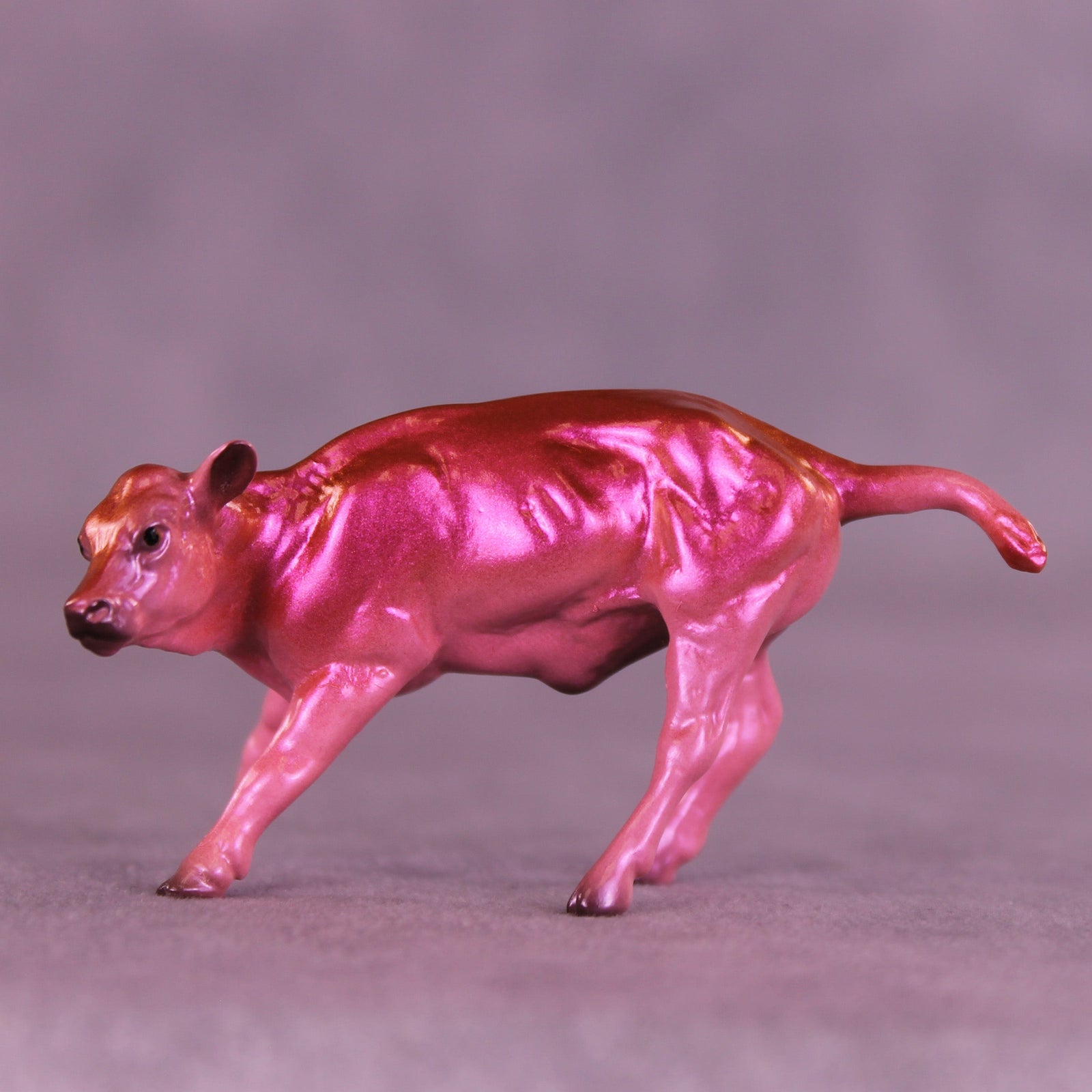 Peace OOAK Chip Cow by Erin Corbett VV26