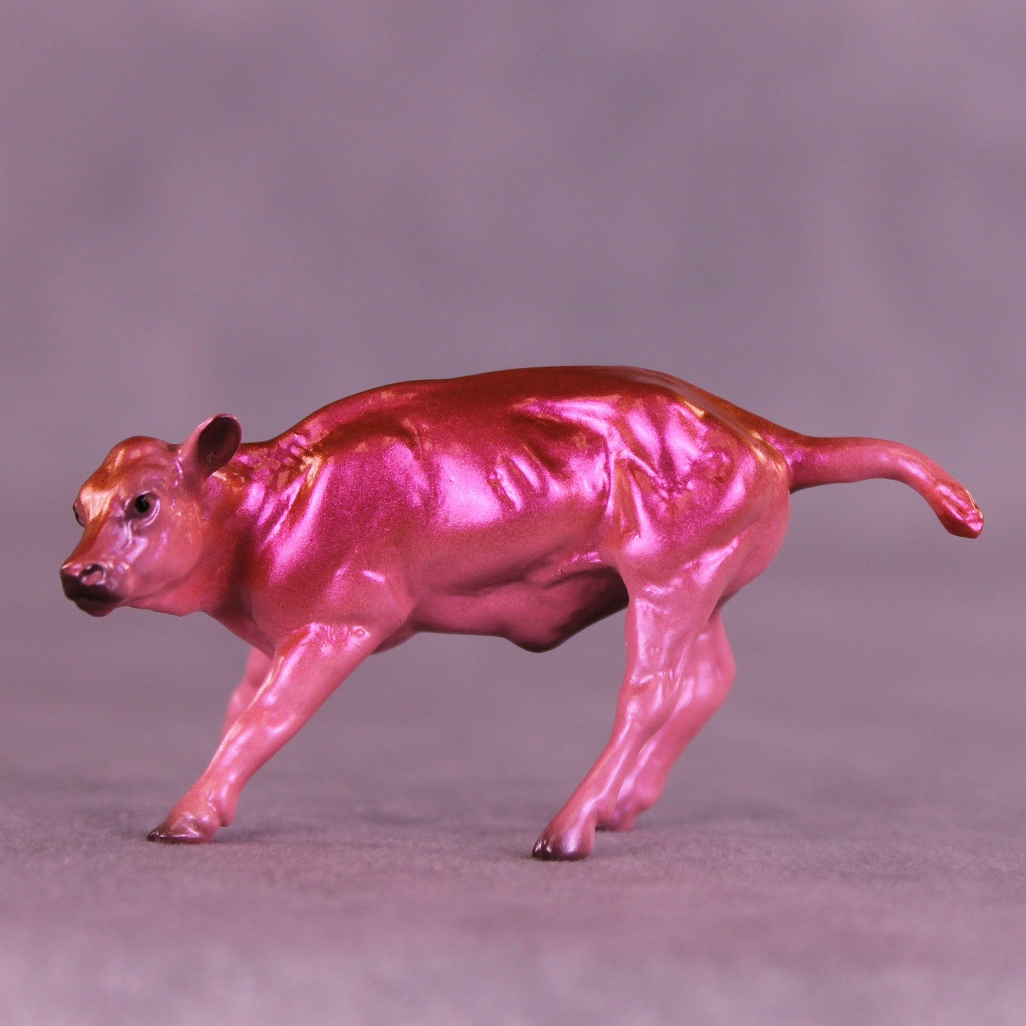 Peace OOAK Chip Cow by Erin Corbett VV26