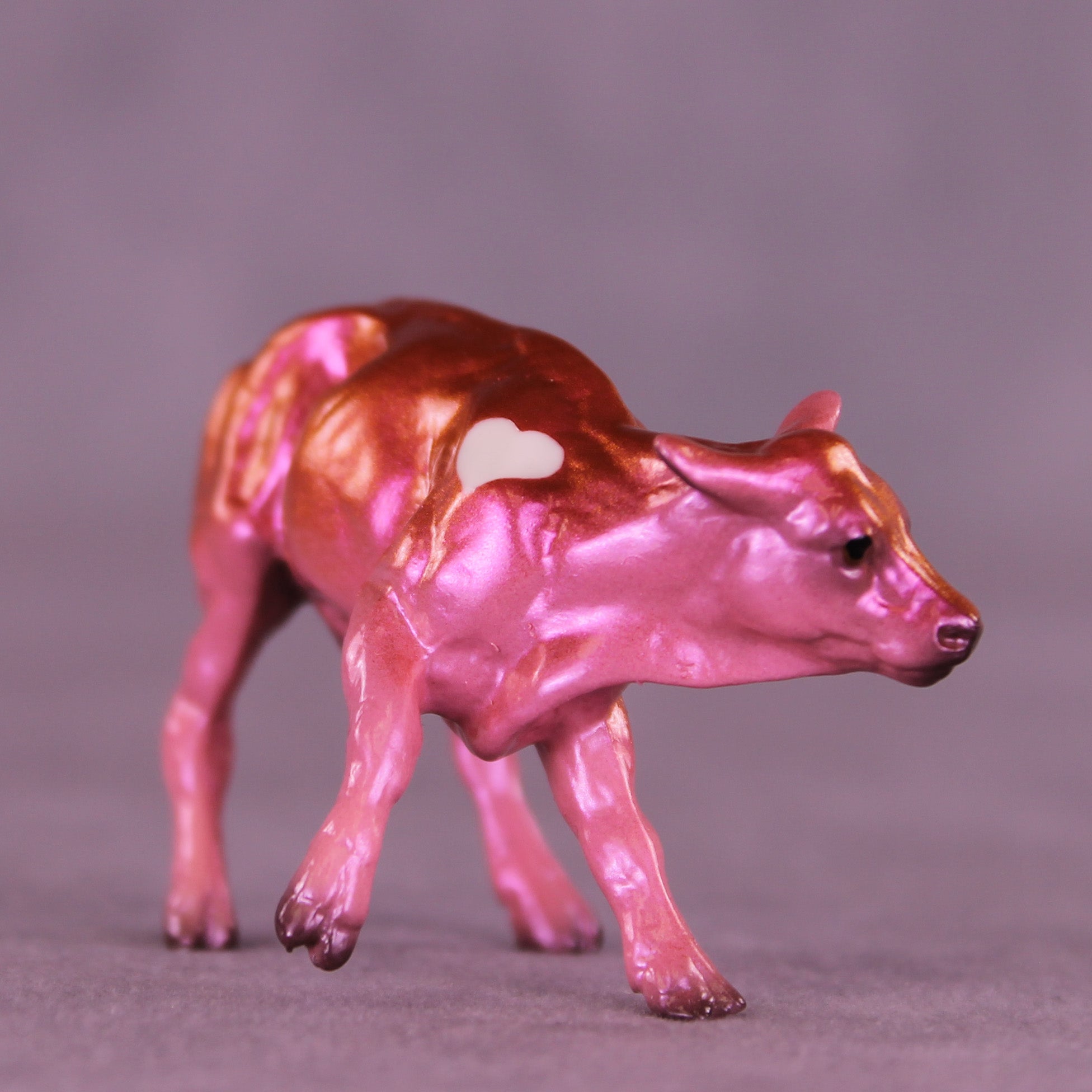 Peace OOAK Chip Cow by Erin Corbett VV26