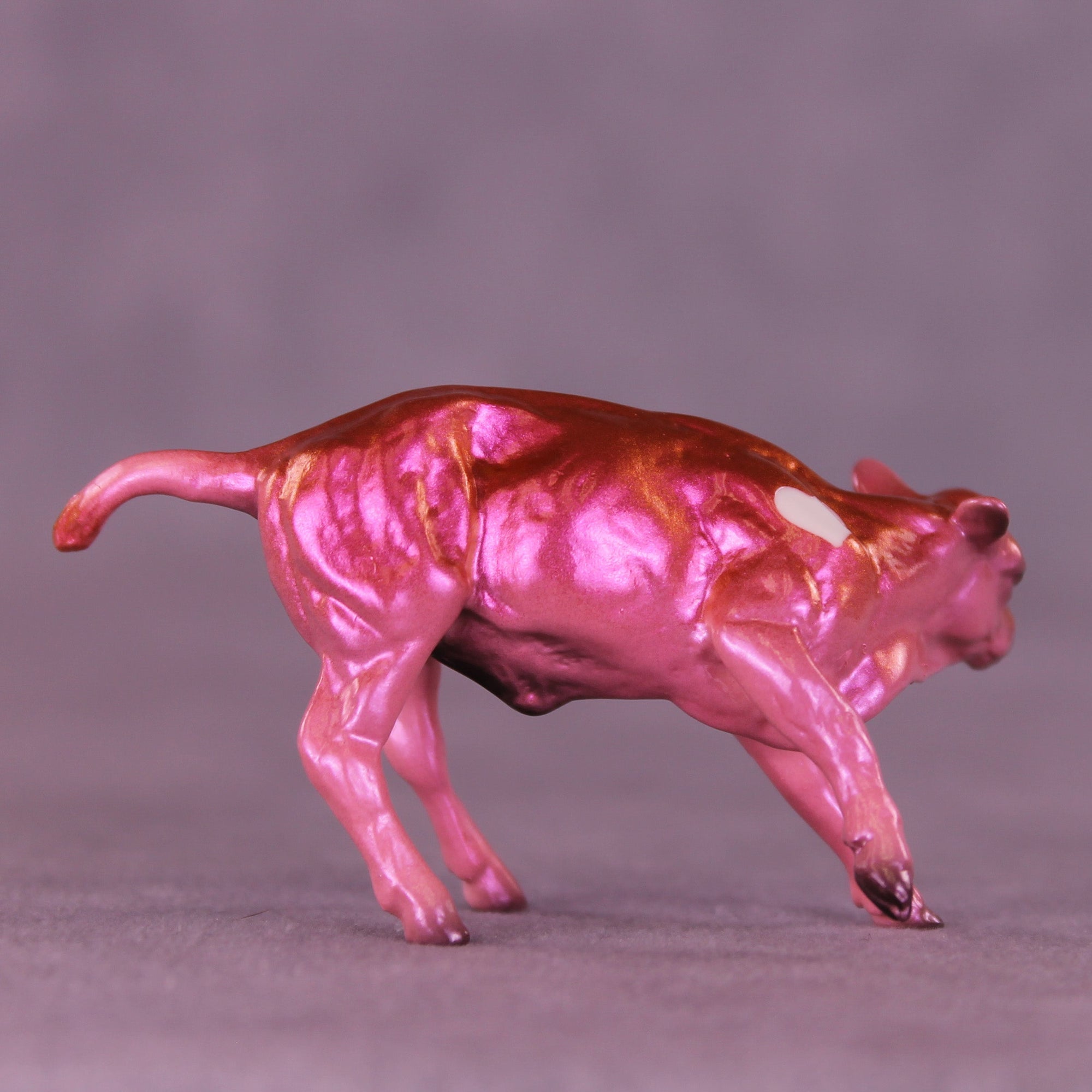 Peace OOAK Chip Cow by Erin Corbett VV26