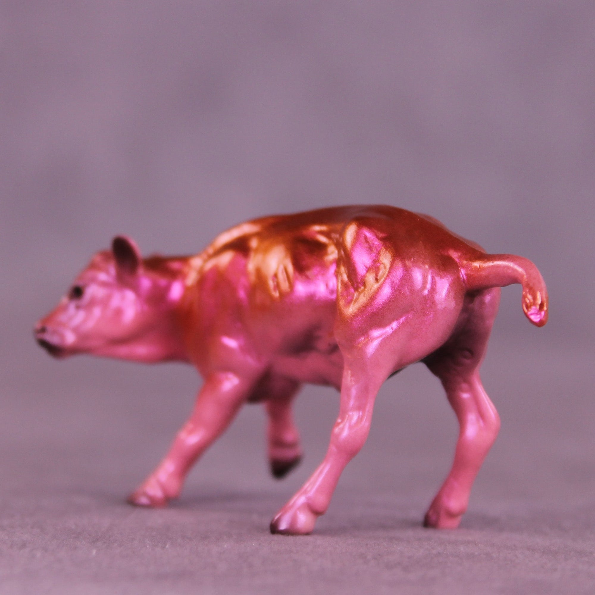 Peace OOAK Chip Cow by Erin Corbett VV26
