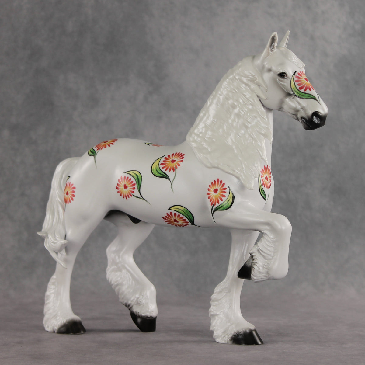Pleasant Petals OOAK FCM Trotting Drafter by Dawn Quick VV26