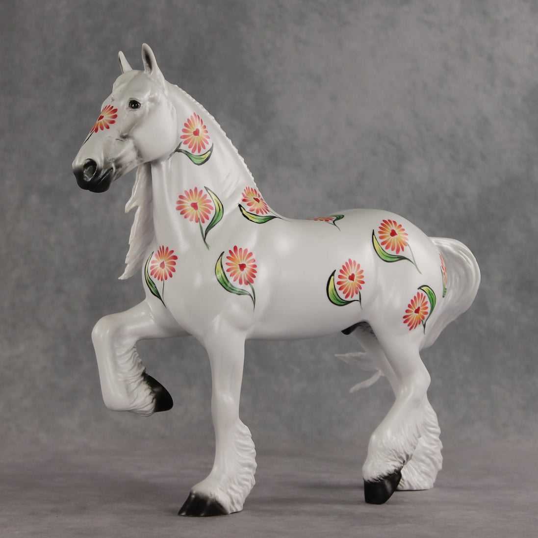 Pleasant Petals OOAK FCM Trotting Drafter by Dawn Quick VV26