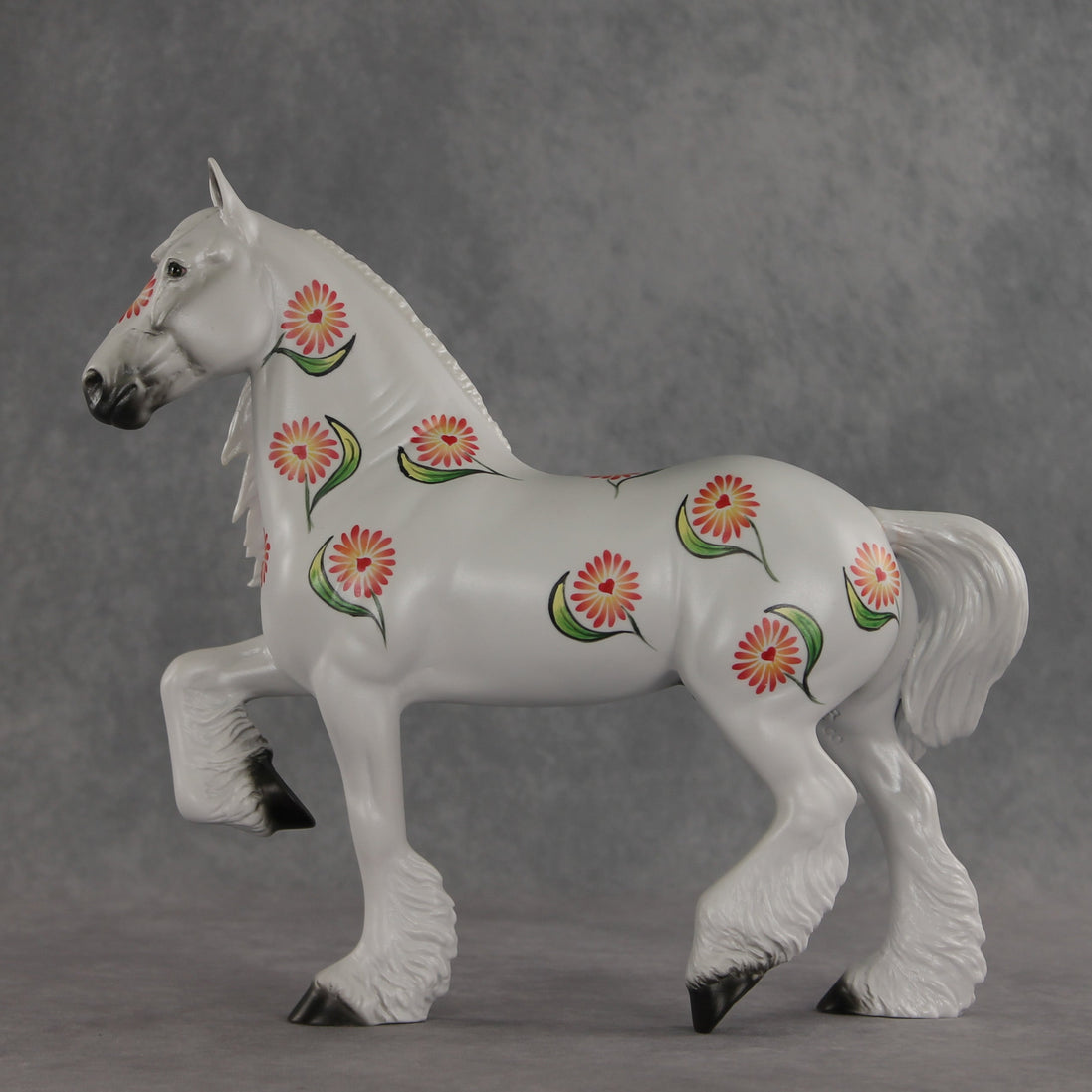 Pleasant Petals OOAK FCM Trotting Drafter by Dawn Quick VV26