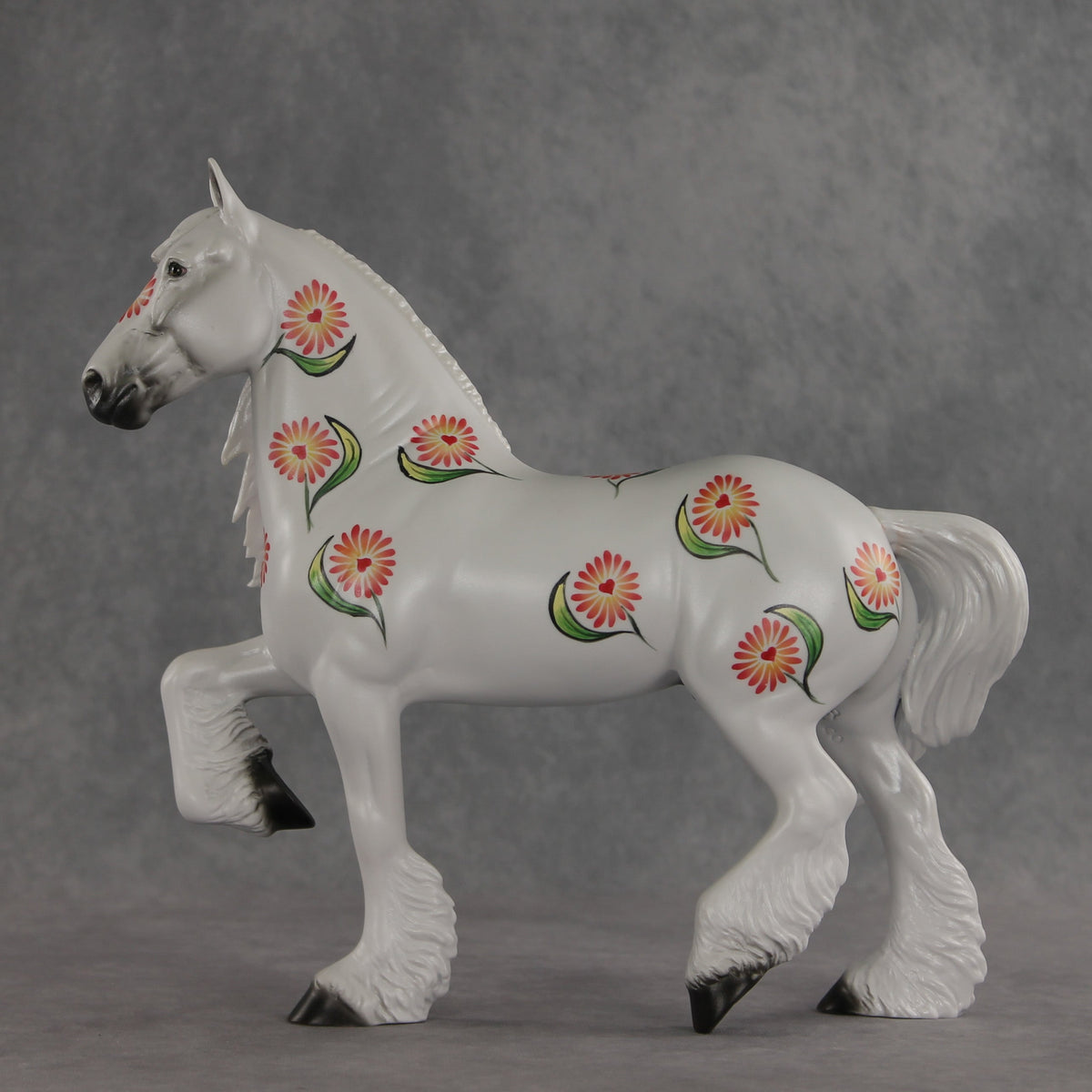 Pleasant Petals OOAK FCM Trotting Drafter by Dawn Quick VV26