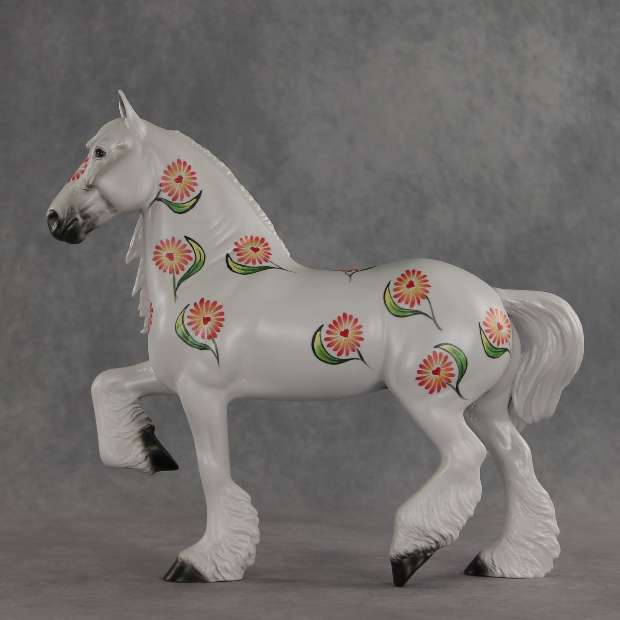 Pleasant Petals OOAK FCM Trotting Drafter by Dawn Quick VV26