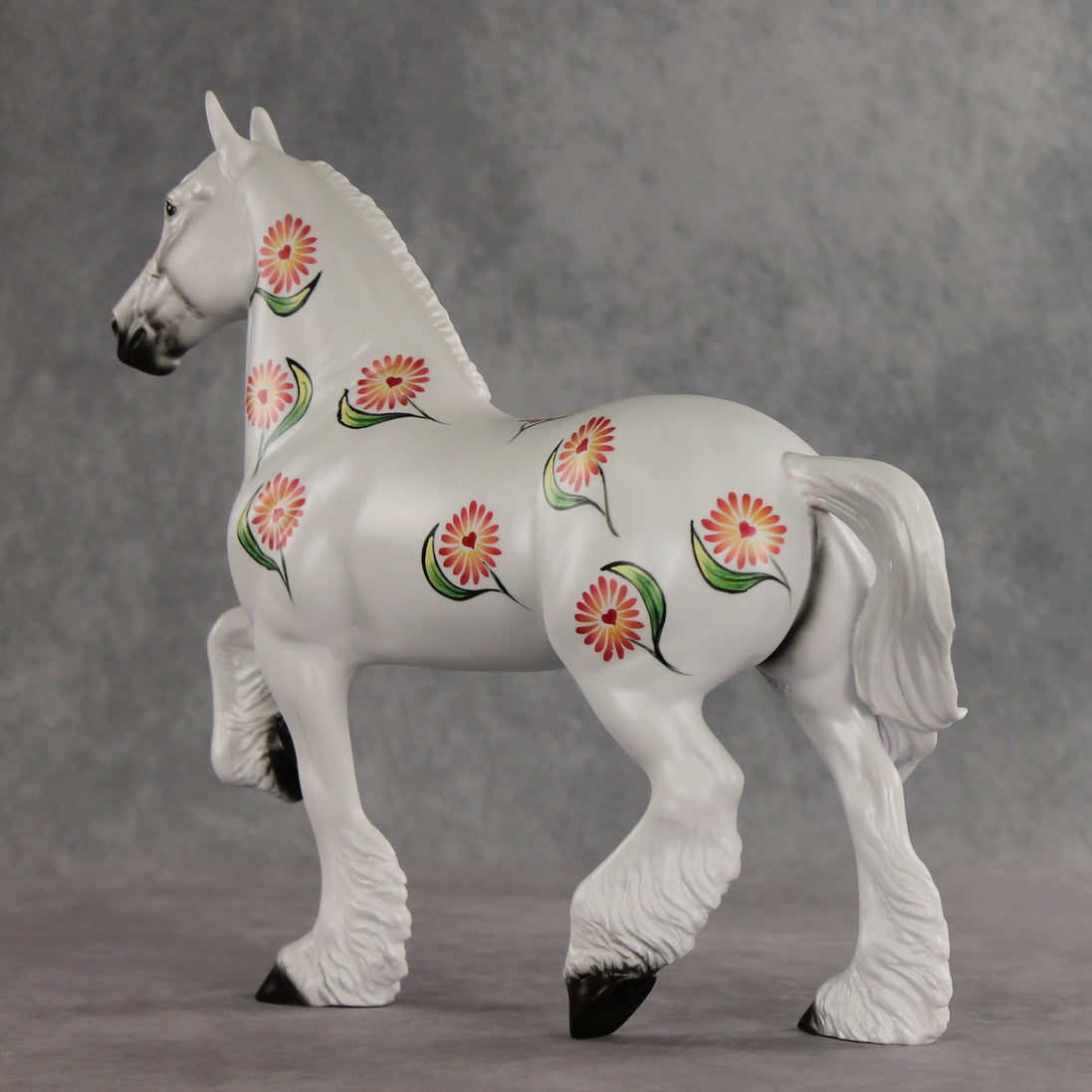 Pleasant Petals OOAK FCM Trotting Drafter by Dawn Quick VV26