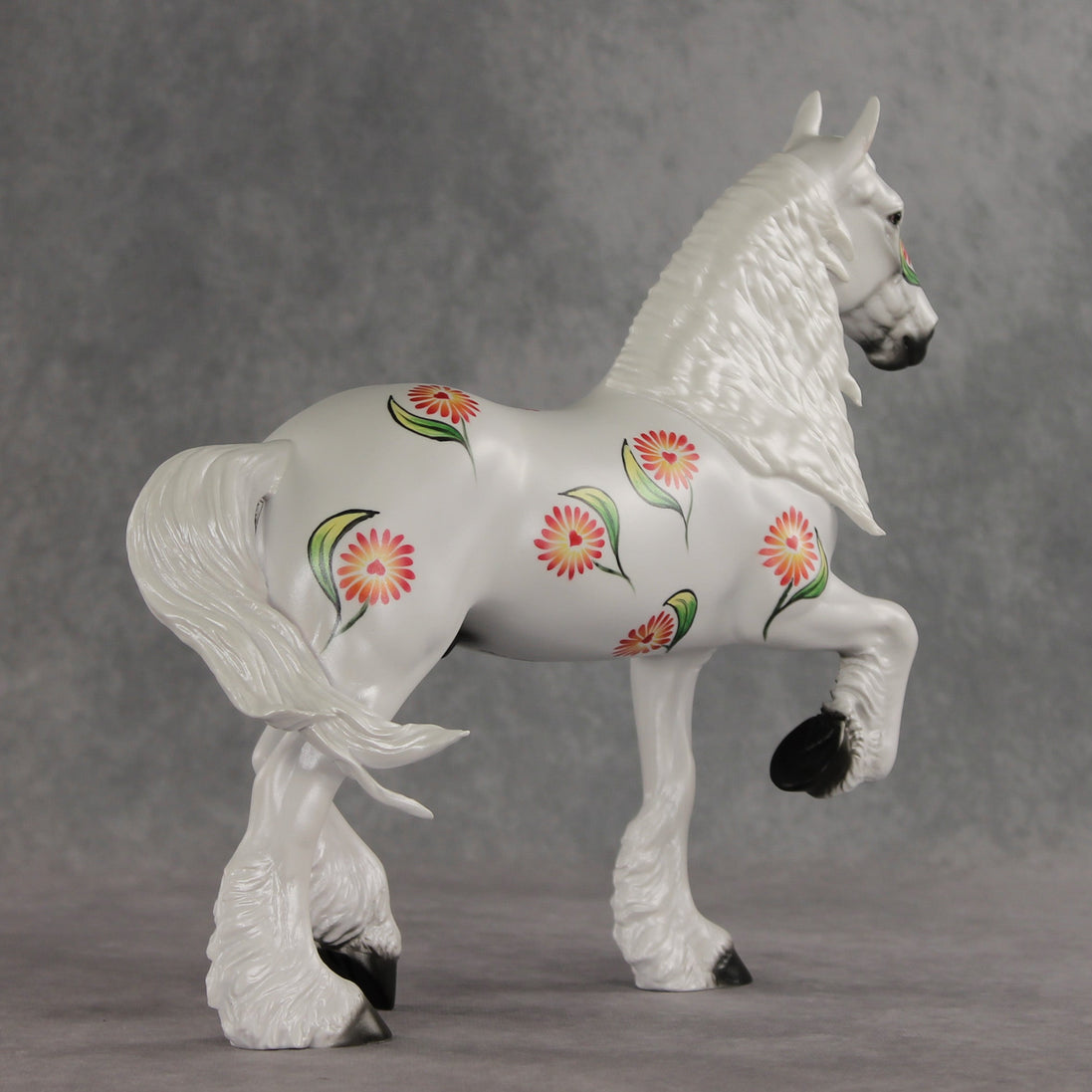 Pleasant Petals OOAK FCM Trotting Drafter by Dawn Quick VV26
