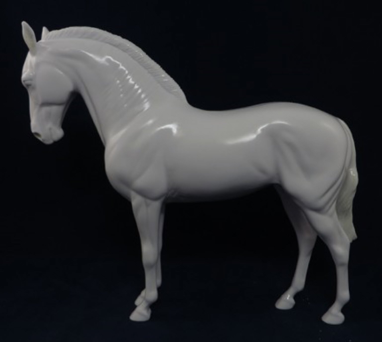 Stone Andalusian Mare with Roached Mane &amp; Shaved Tail - PM1443 - DAH25 January Release