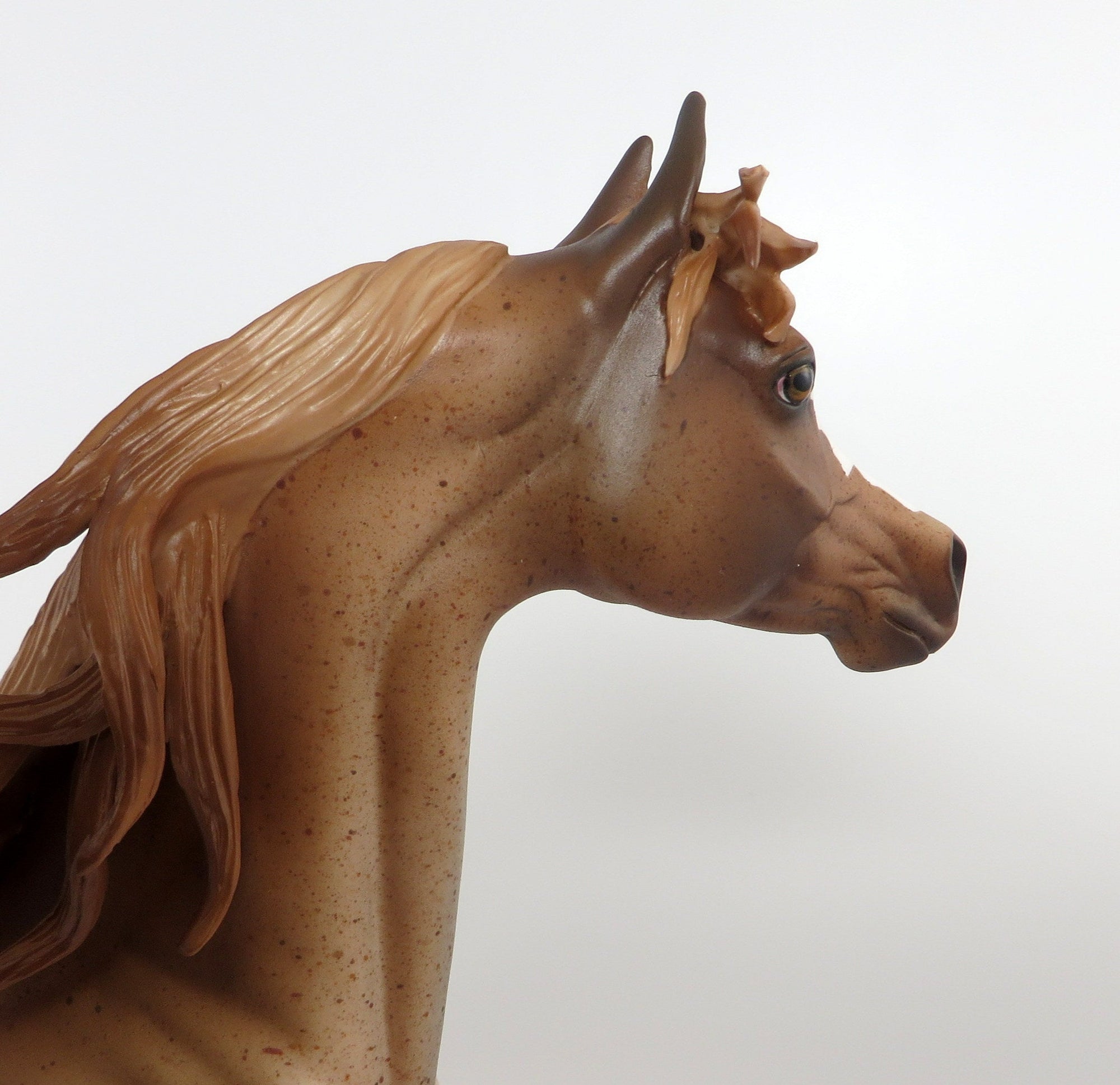 PS. PREMO-OOAK STRAWBERRY ROAN ARABIAN MODEL HORSE 2/20