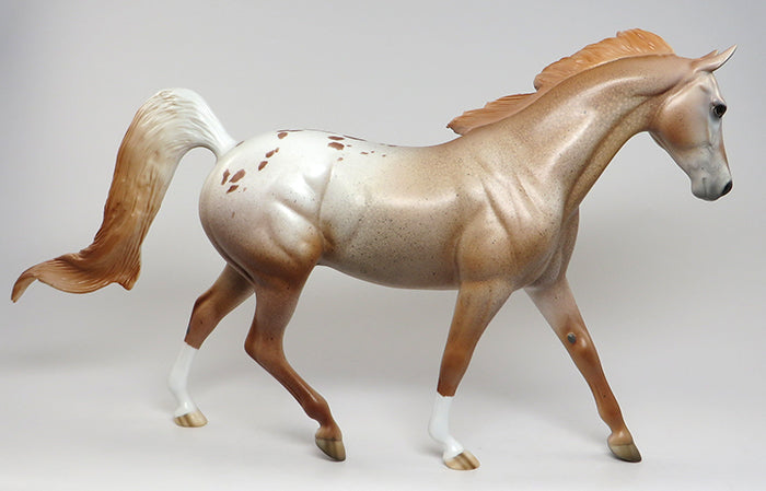 PUSS IN BOOTS-LE-6 CHESTNUT APPALOOSA PONY MODEL HORSE EQ 2016