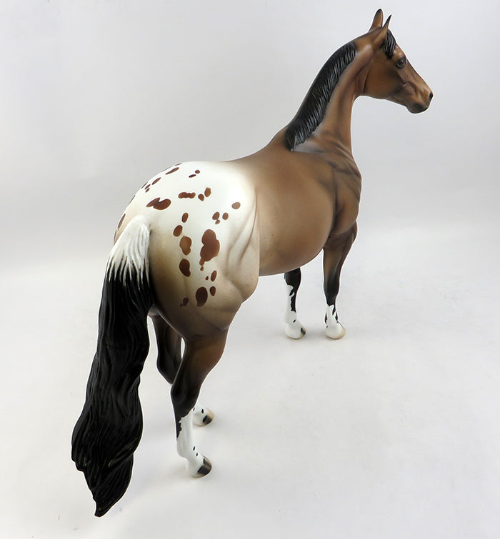 QUARTER BACK-OOAK BAY BLANKET APPALOOSA ISH MODEL HORSE 2/7