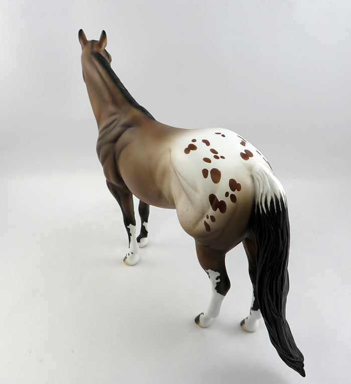 QUARTER BACK-OOAK BAY BLANKET APPALOOSA ISH MODEL HORSE 2/7