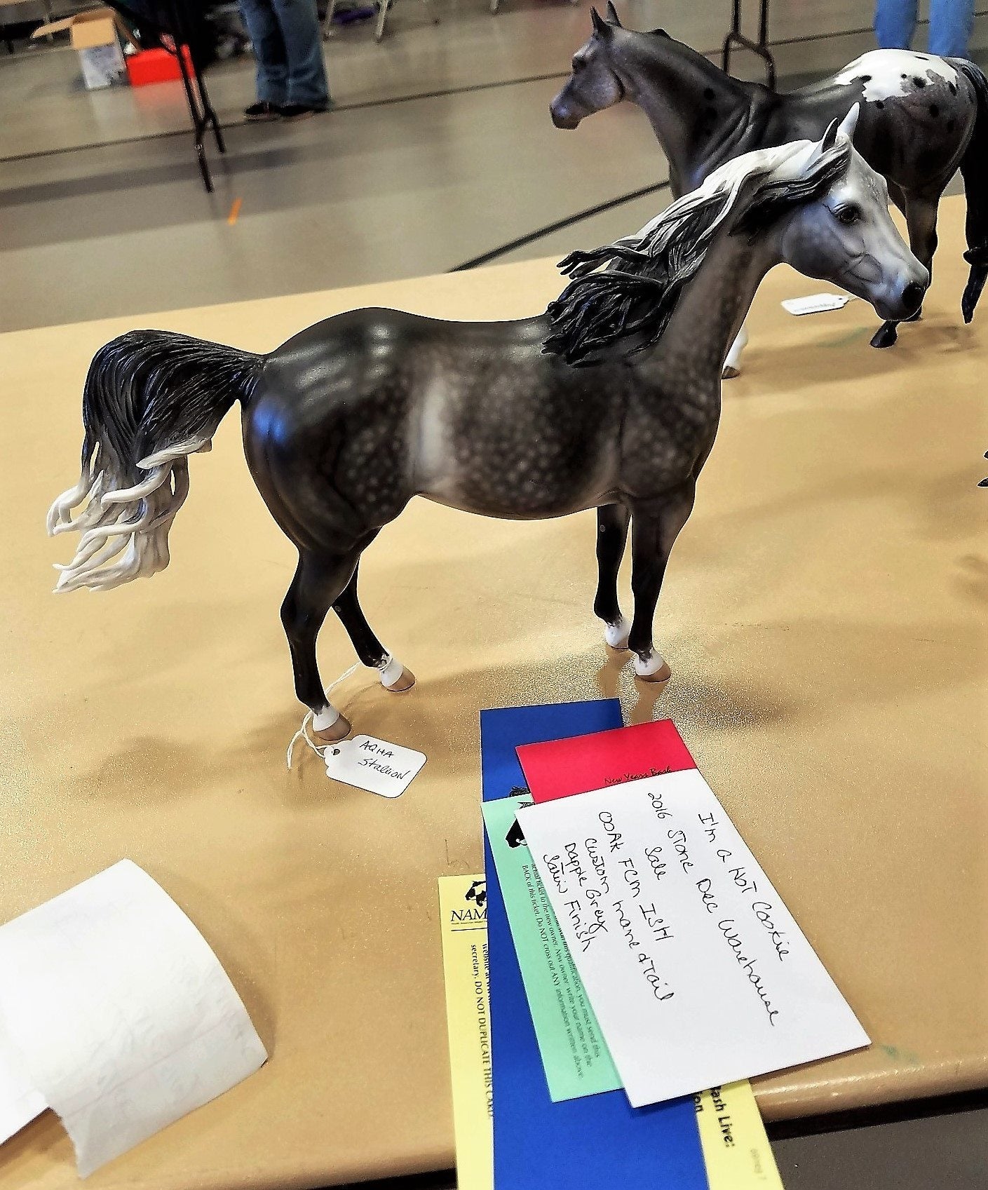 IM' A HOT COOKIE-DAPPLE GREY ARABIAN ISH MODEL HORSE BY SHERYL LEISURE 11/30