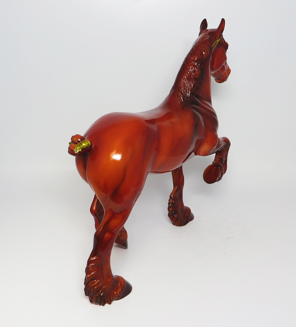 RED JASPER-LE-30 -PRECIOUS STONE TROTTING DRAFTER MODEL HORSE EQ 2017