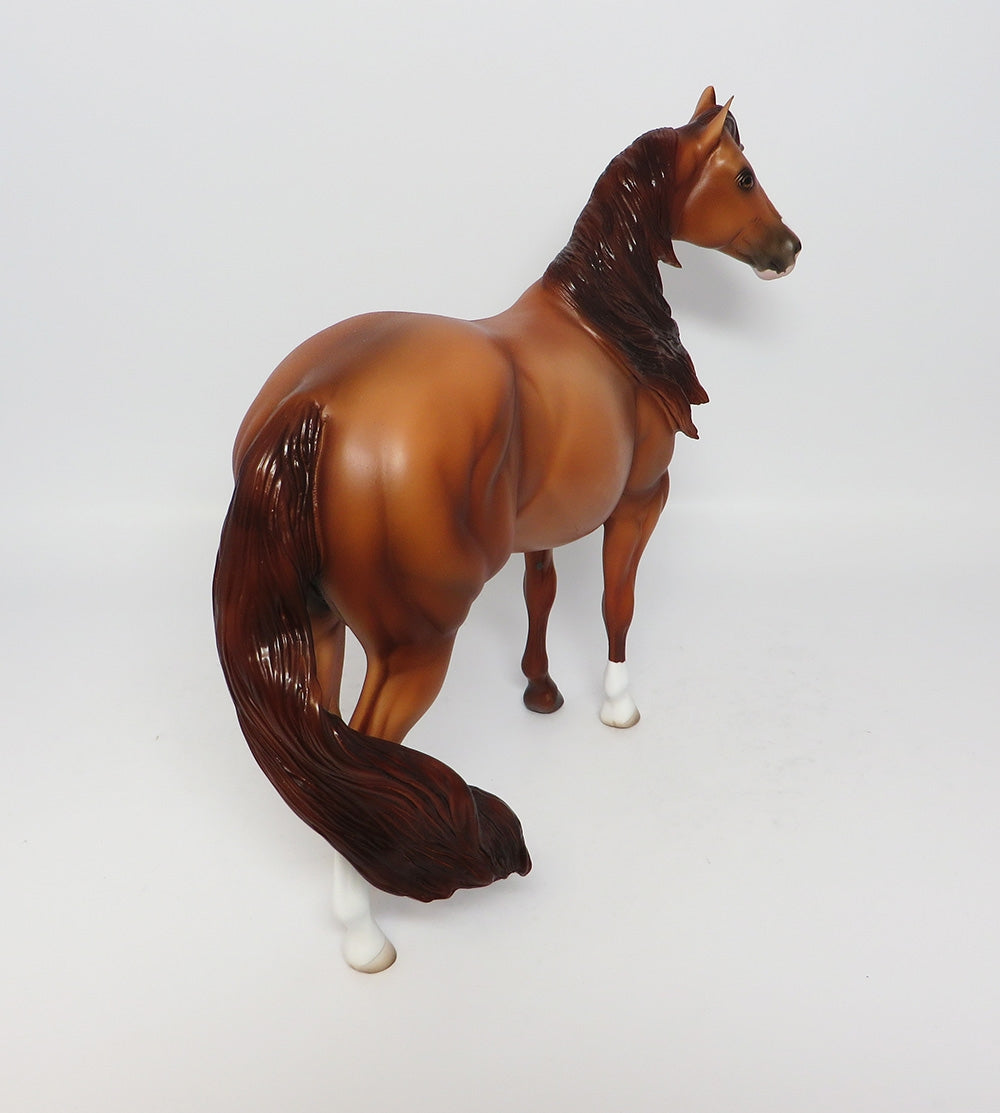 RED NINJA-LE-12 CUSTOM CHESTNUT ISH MODEL HORSE 12-12-17