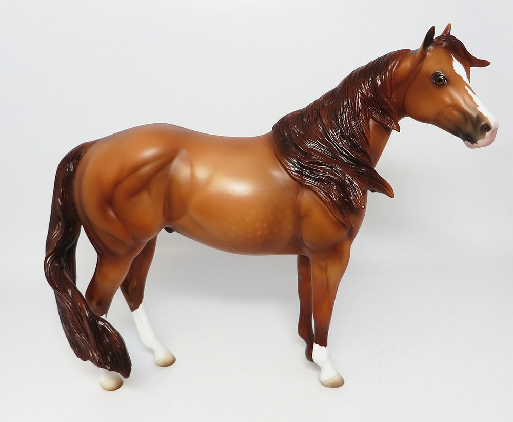 RED NINJA-LE-12 CUSTOM CHESTNUT ISH MODEL HORSE 12-12-17