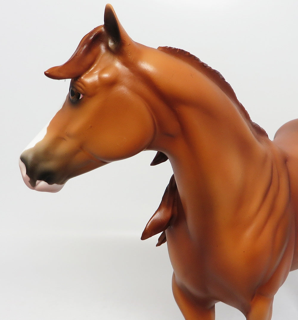 RED NINJA-LE-12 CUSTOM CHESTNUT ISH MODEL HORSE 12-12-17
