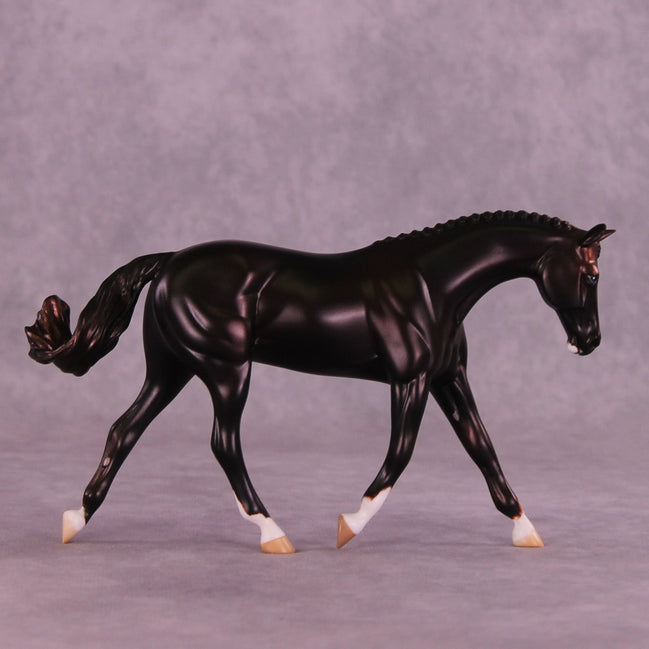 Red Velvet OOAK FCM Pebble Warmblood by Anna Rieck HS25