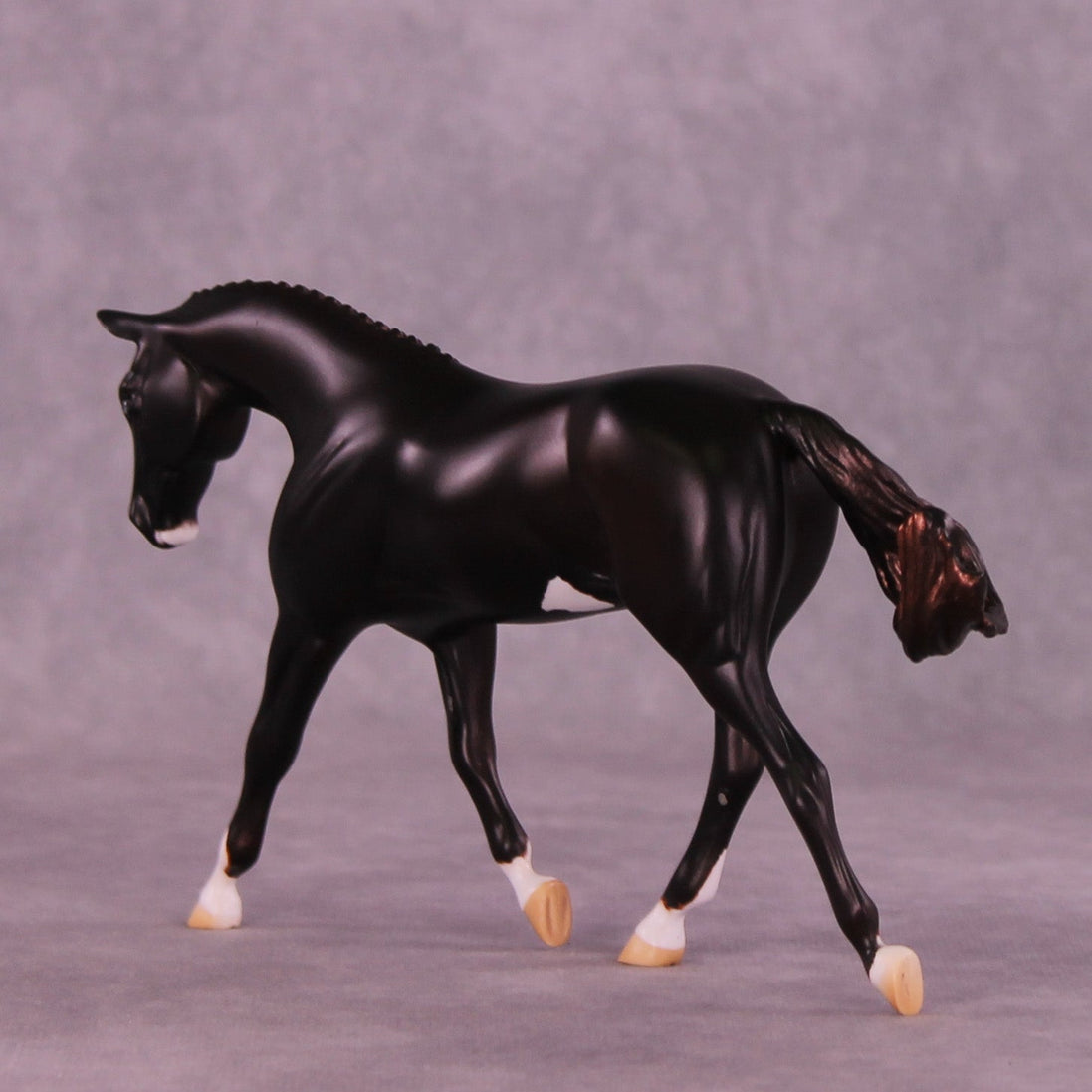 Red Velvet OOAK FCM Pebble Warmblood by Anna Rieck HS25