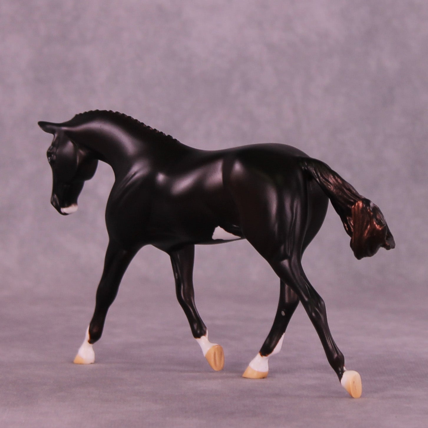 Red Velvet OOAK FCM Pebble Warmblood by Anna Rieck HS25