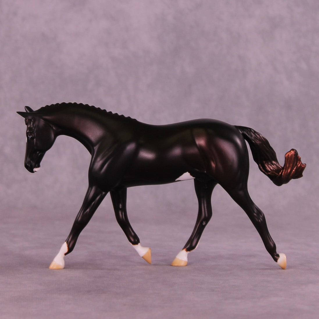 Red Velvet OOAK FCM Pebble Warmblood by Anna Rieck HS25